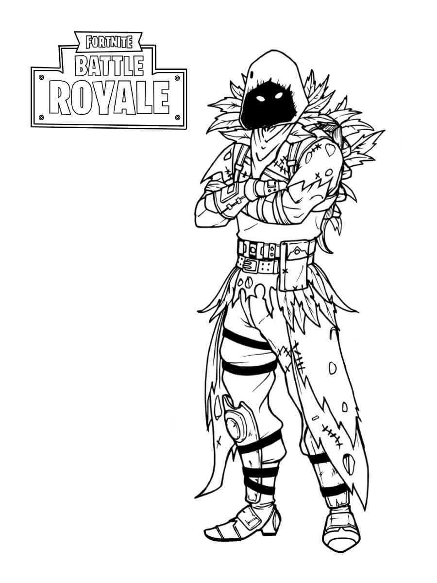 Desenhos de Personagem Legal do Fortnite para colorir