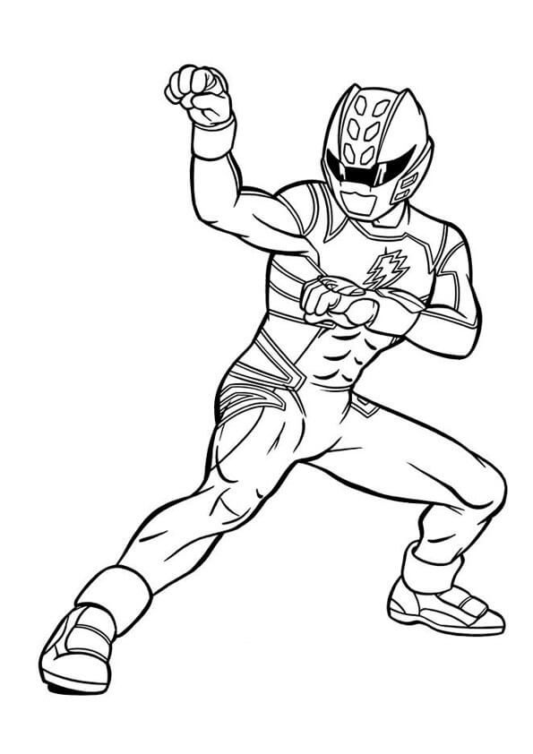 Power Ranger 10 para colorir