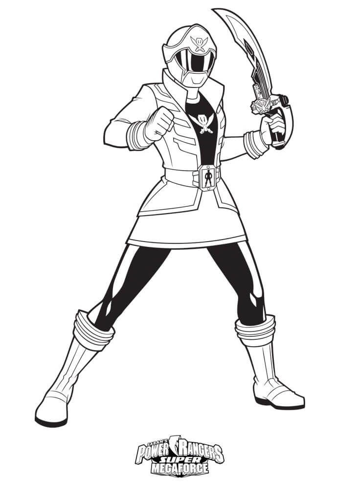 Power Ranger 6 para colorir