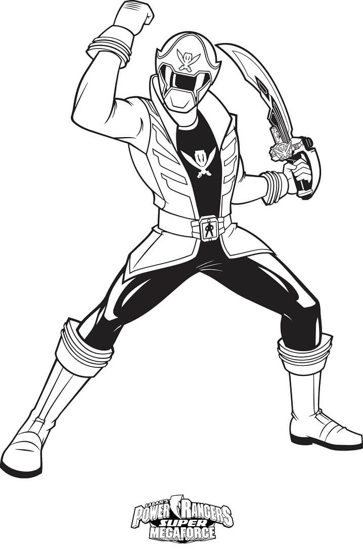 Power Ranger 7 para colorir