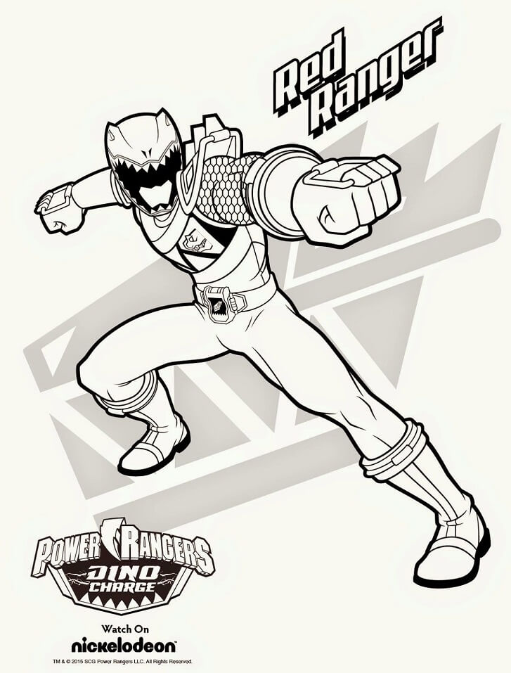 Power Ranger 9 para colorir