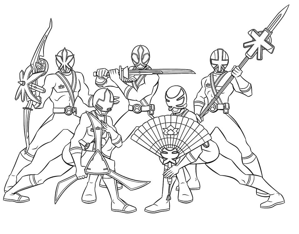 Desenhos de Power Rangers 2 para colorir