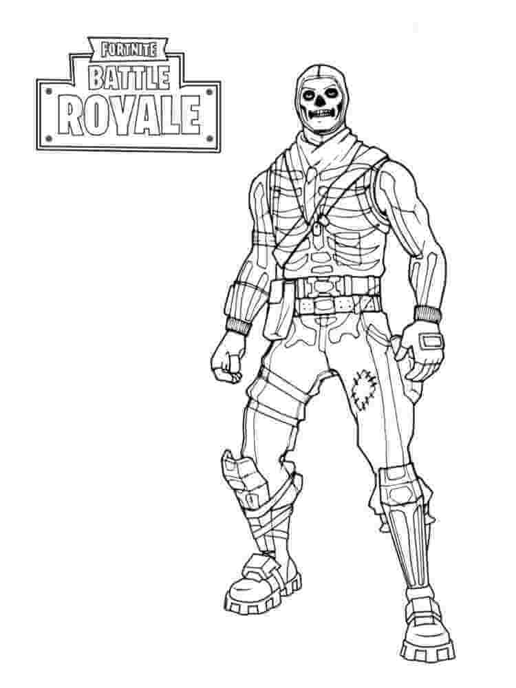 Desenhos de Skull Trooper Fortnite para colorir