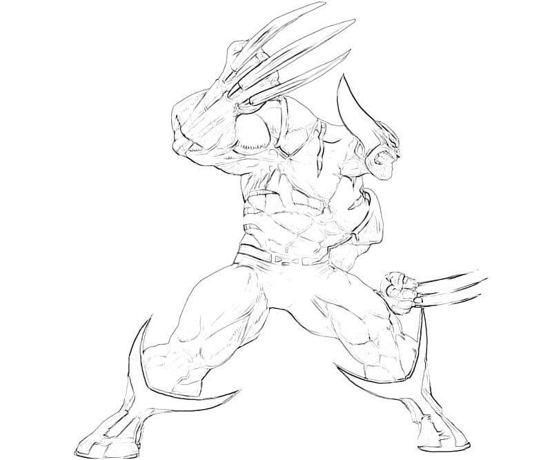 Desenhos de Wolverine Forte 1 para colorir