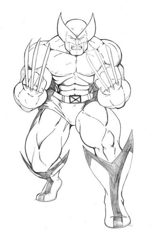 Desenhos de Wolverine Forte 3 para colorir