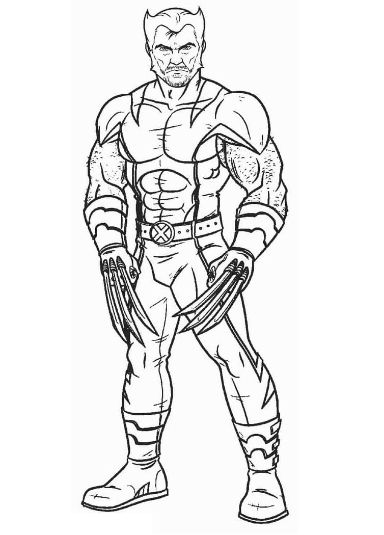 Desenhos de Wolverine Logan 3 para colorir