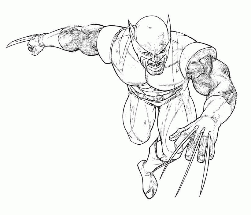 Wolverine X Men 1 para colorir