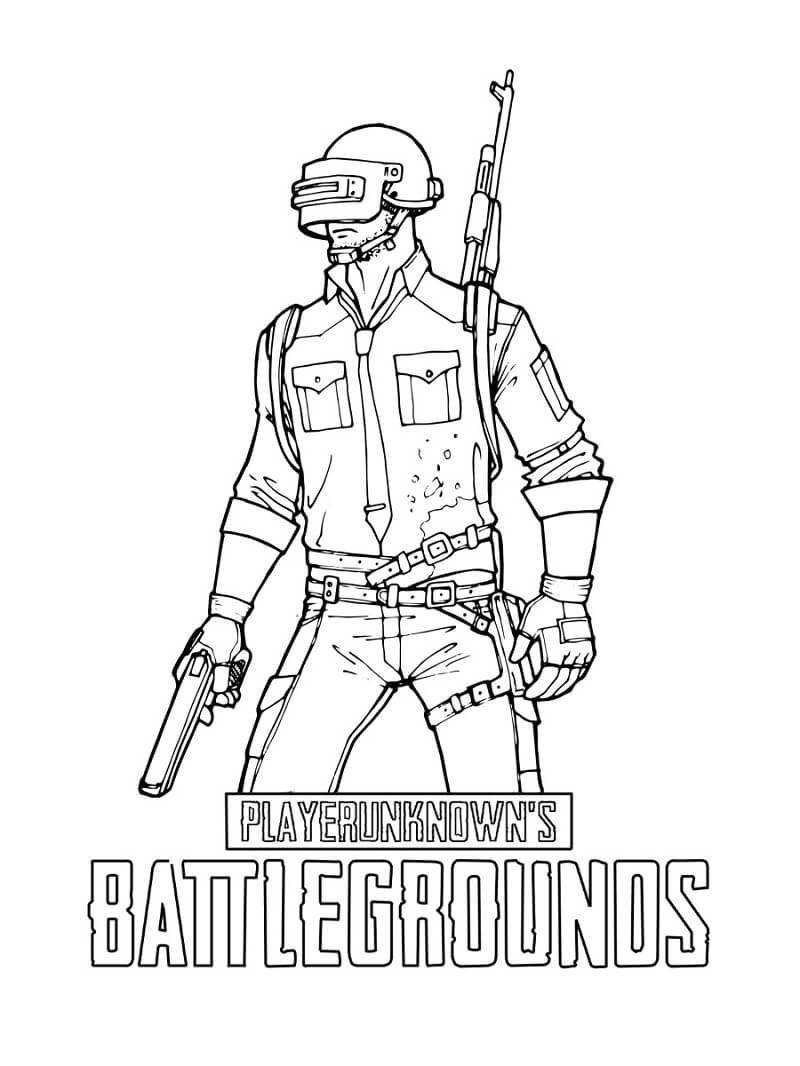 Desenhos de Pubg 8 para colorir