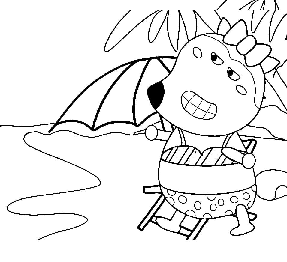 Desenhos de Desenhar Wolfoo Lucy para colorir