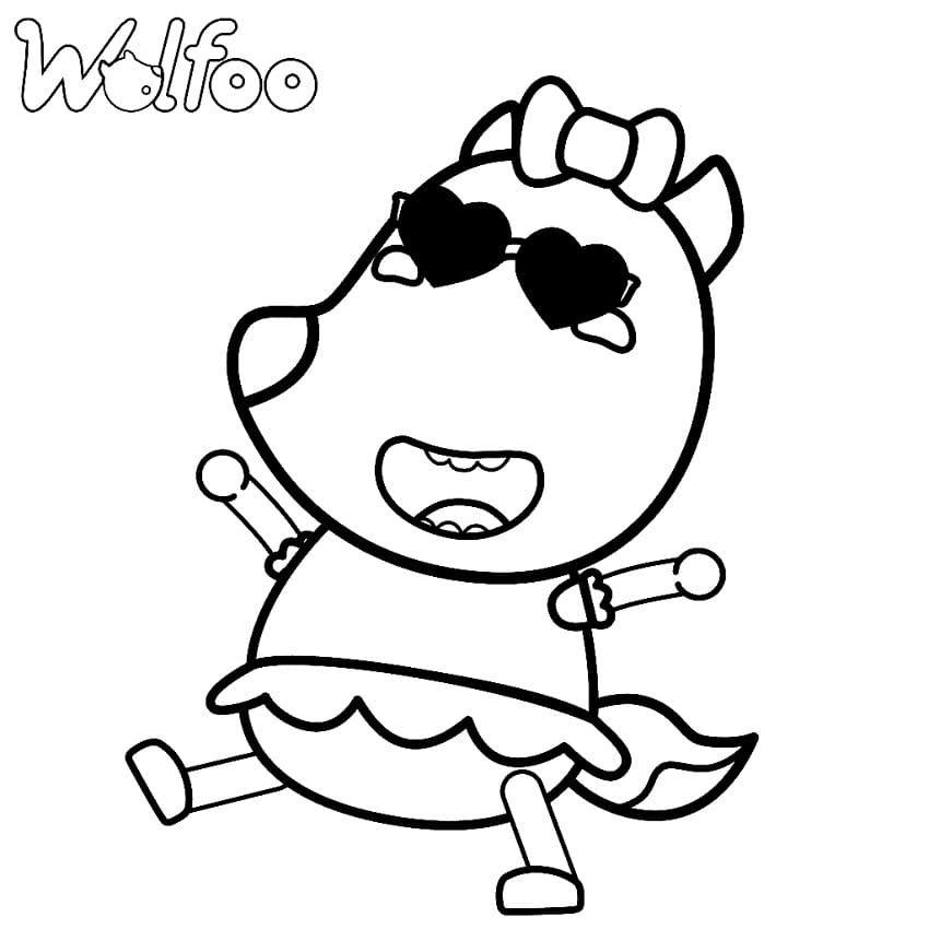 Desenhos de Desenhe Lucy do Wolfoo para colorir