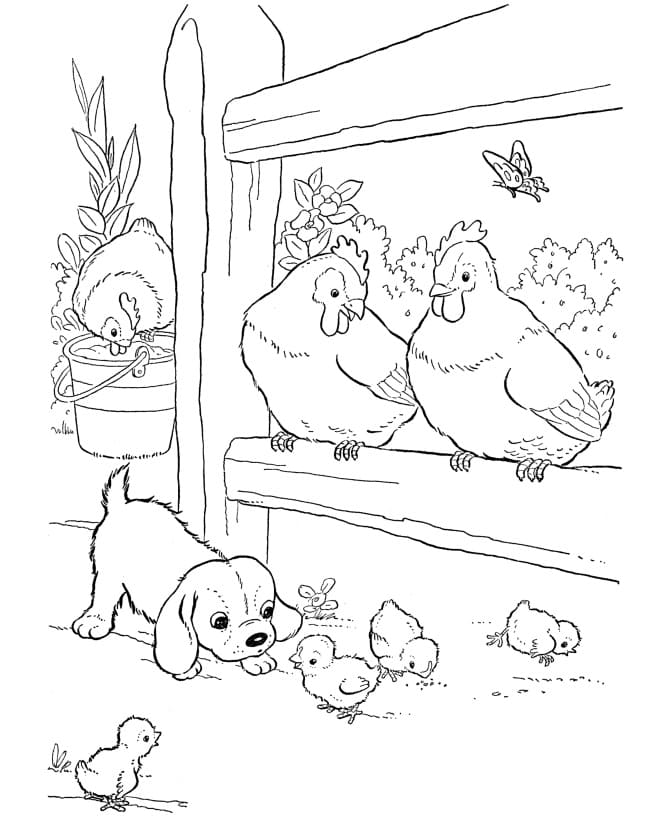 Desenhos de Fazendinha 8 para colorir