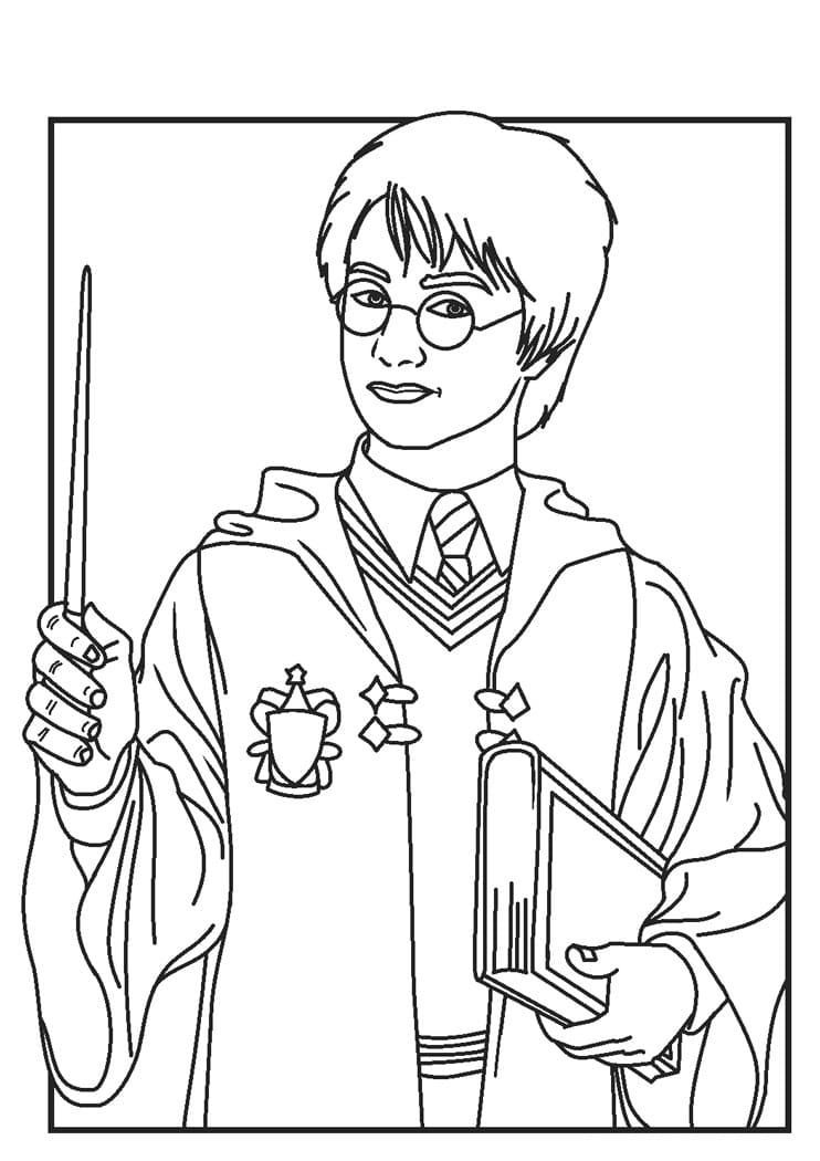 Harry Potter 13 para colorir