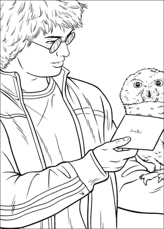 Harry Potter 19 para colorir