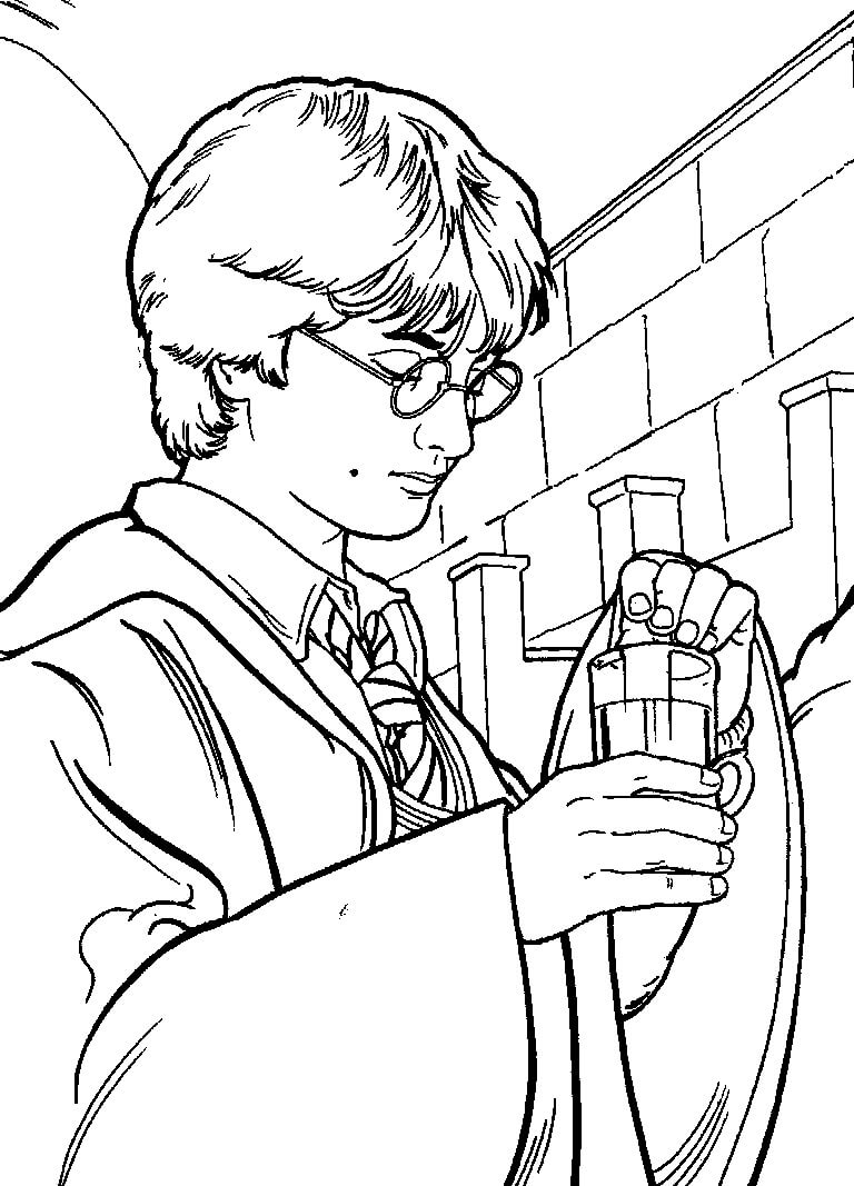 Harry Potter 2 para colorir