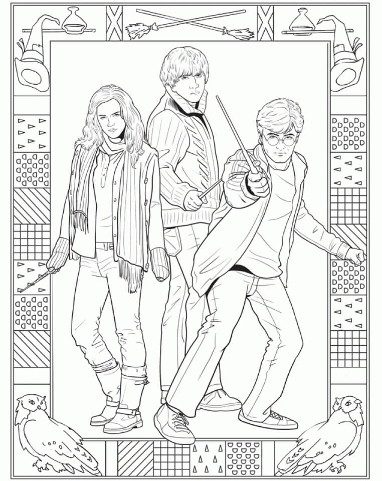 Desenhos de Harry Potter 3 para colorir