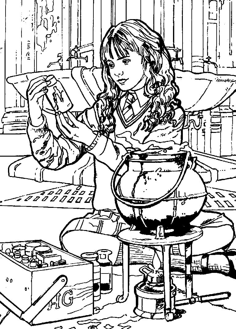 Hermione Granger 1 para colorir