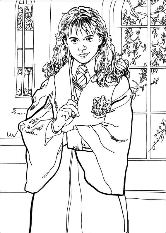 Hermione Granger 7 para colorir