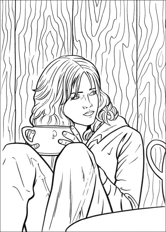 Desenhos de Hermione Granger 8 para colorir