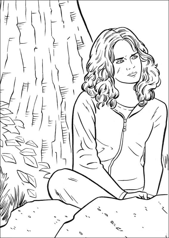 Desenhos de Hermione Granger 9 para colorir