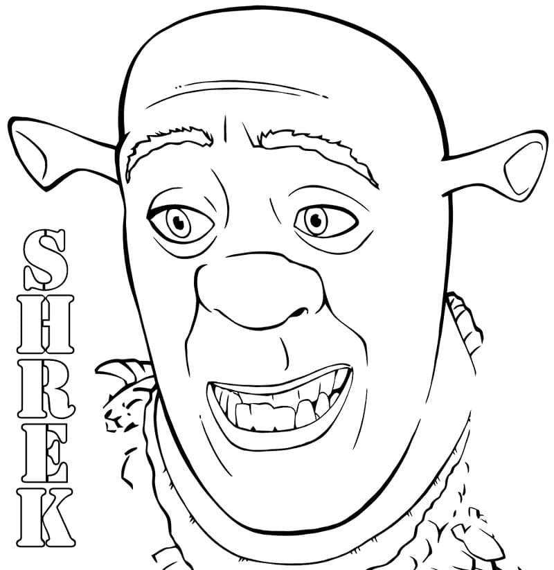 Personagem Shrek 1 para colorir