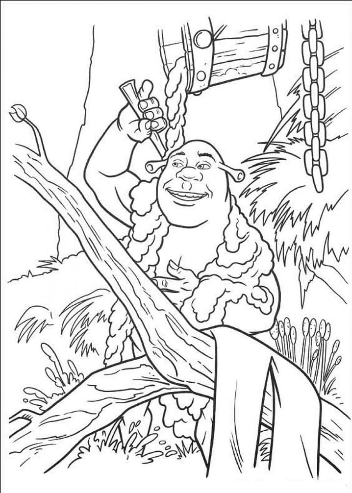 Desenhos de Personagem Shrek 6 para colorir