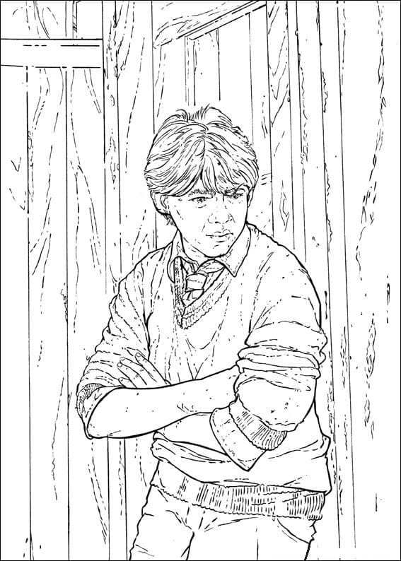 Ron Weasley 4 para colorir