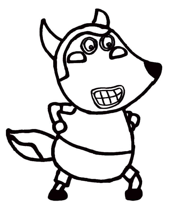 Desenhos de Wolfoo Engraçado para colorir