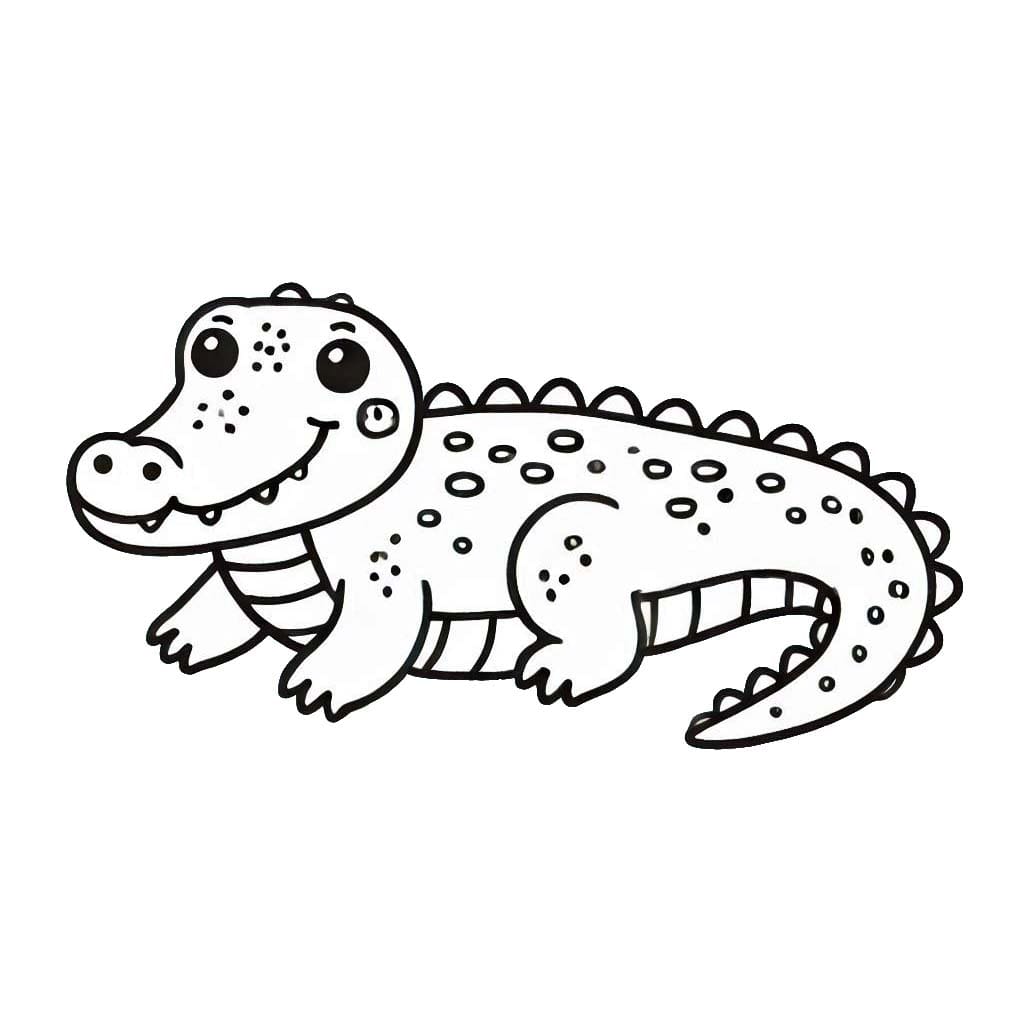 Desenhos de Crocodilo 2 para colorir