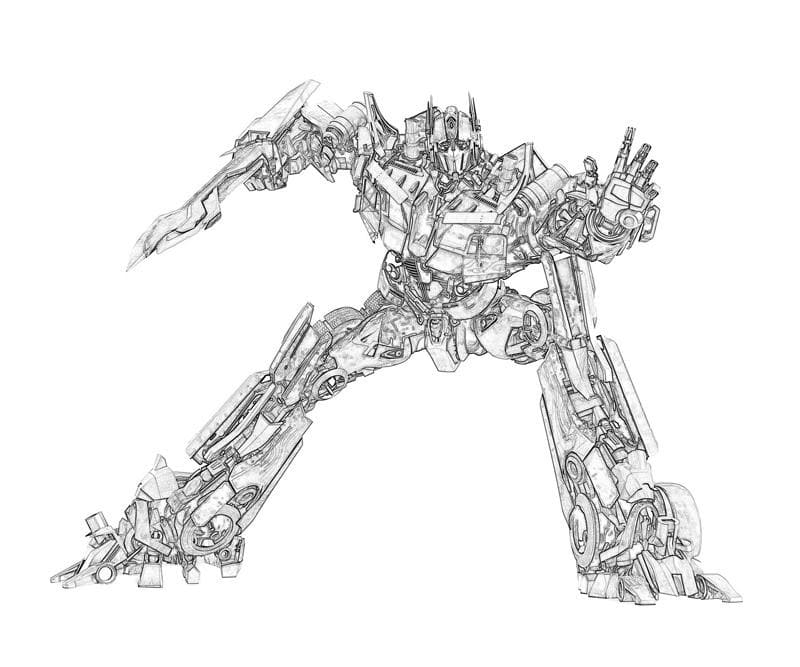 Desenhos de Desenhar Optimus Prime é legal para colorir