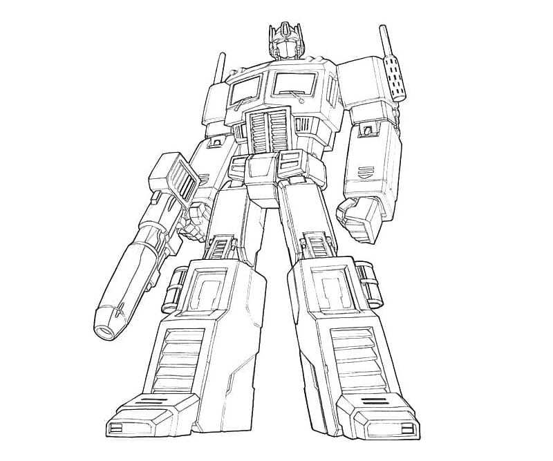 Desenhos de Desenhar Optimus Prime para crianças para colorir