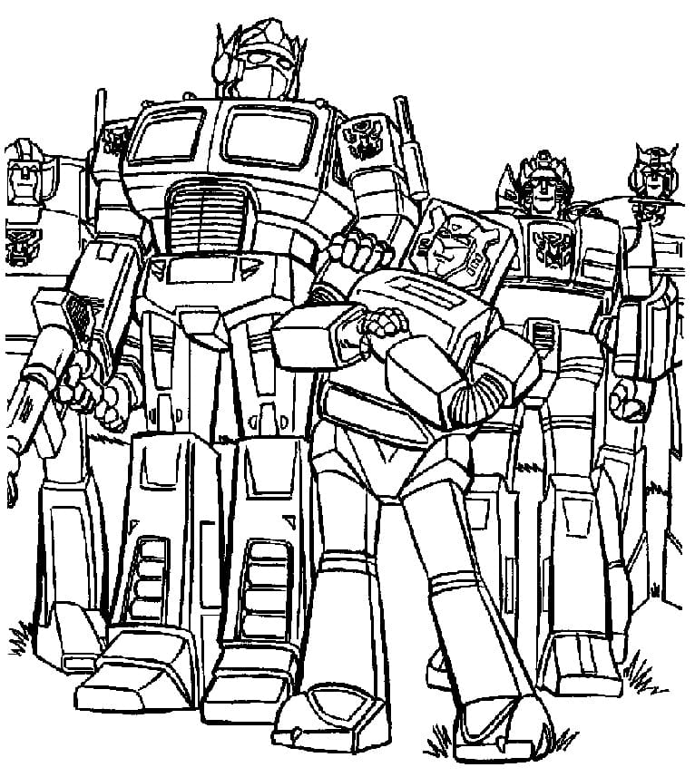 Desenhos de Desenhe Autobots em Transformers para colorir