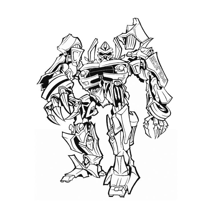 Desenhos de Desenhe Barricade de Transformers para colorir