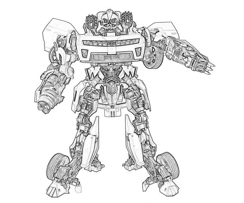 Desenhos de Desenhe Bumblebee Transformers para colorir