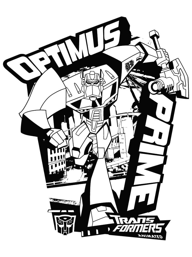 Desenhos de Desenhe Cool Optimus Prime para colorir