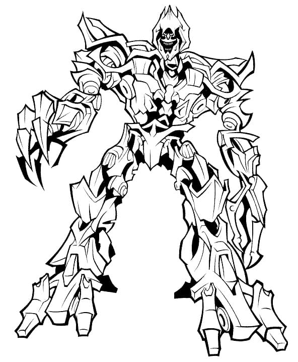 Desenhos de Desenhe o Megatron do filme Transformers para colorir