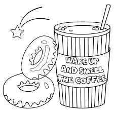 Desenhos de Dois Donut e Bebe Fofinho para colorir