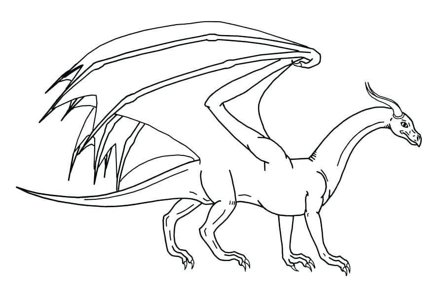 Desenhos de Dragão Lendario para colorir