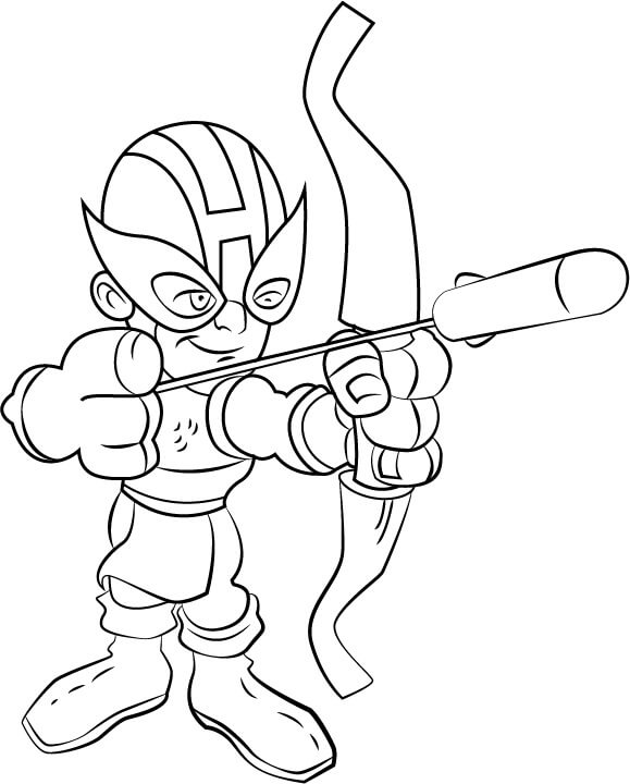 Desenhos de Hawkeye para colorir