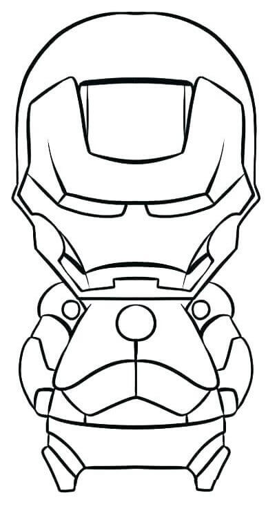 Desenhos de Homem De Ferro Chibi para colorir