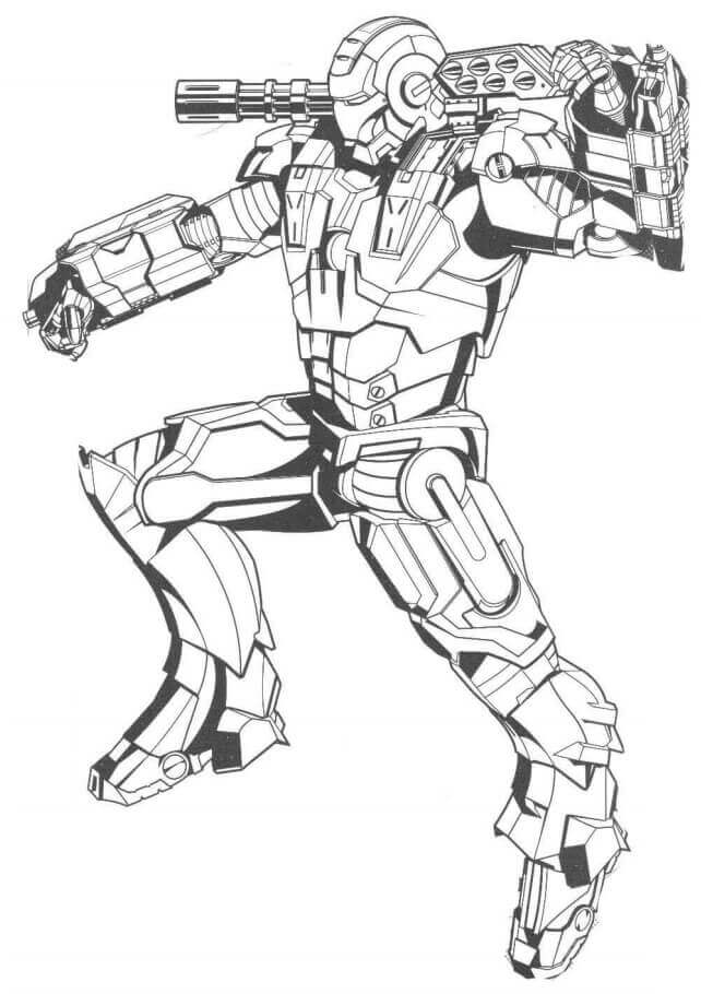 Desenhos de Homem de Ferro Armado para colorir