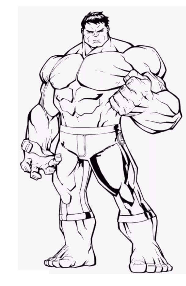 Desenhos de Hulk Forte para colorir