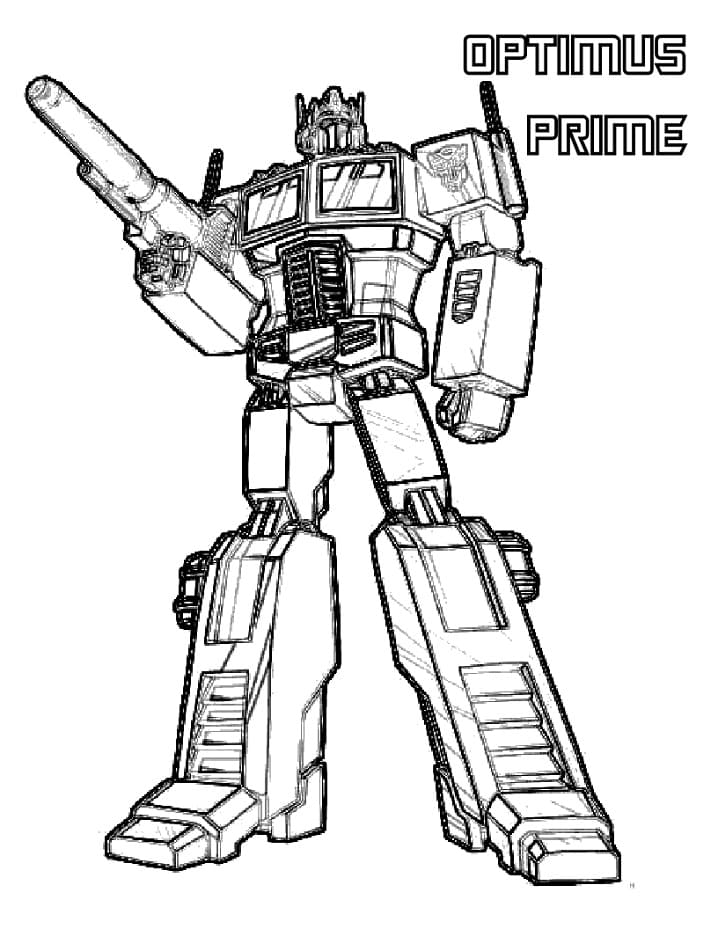 Desenhos de Sorteio Optimus Prime Grátis para colorir