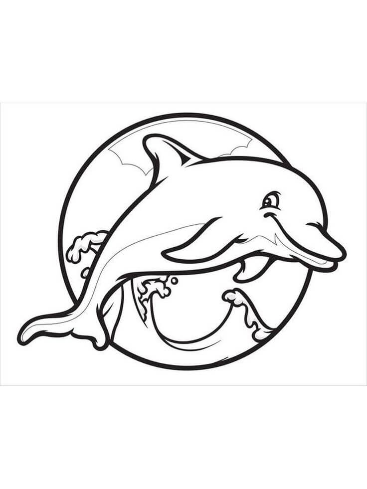 Desenhos de Bom Golfinho para colorir