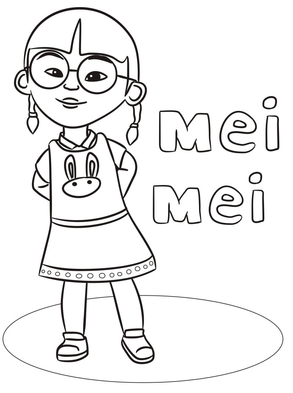 Bonitinho Mei Mei para colorir