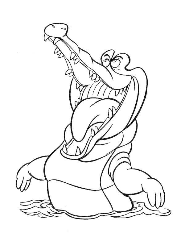 Desenhos de Crocodilo de Desenho Animado para colorir