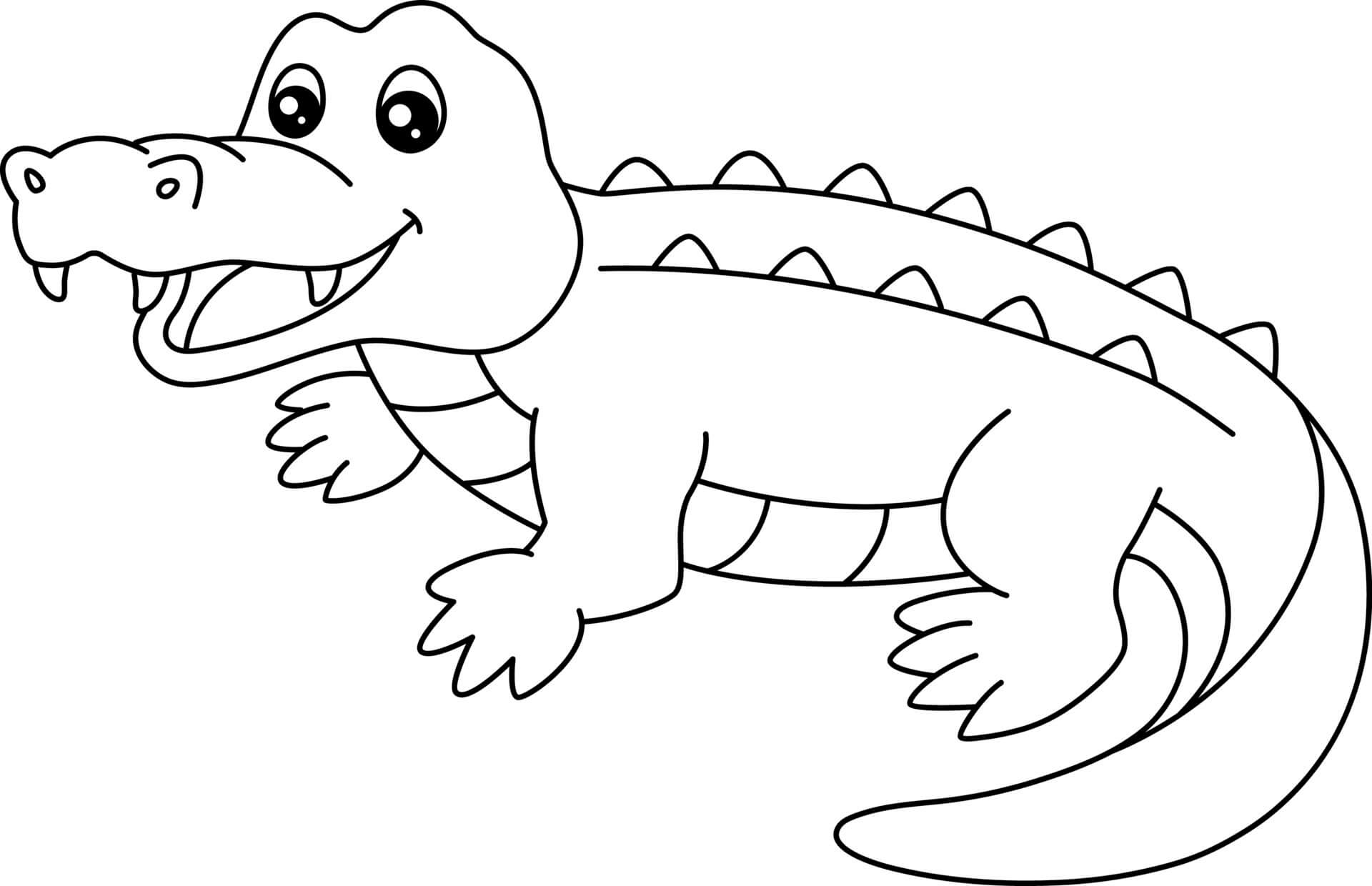 Desenhos de Crocodilo Impressionante para colorir