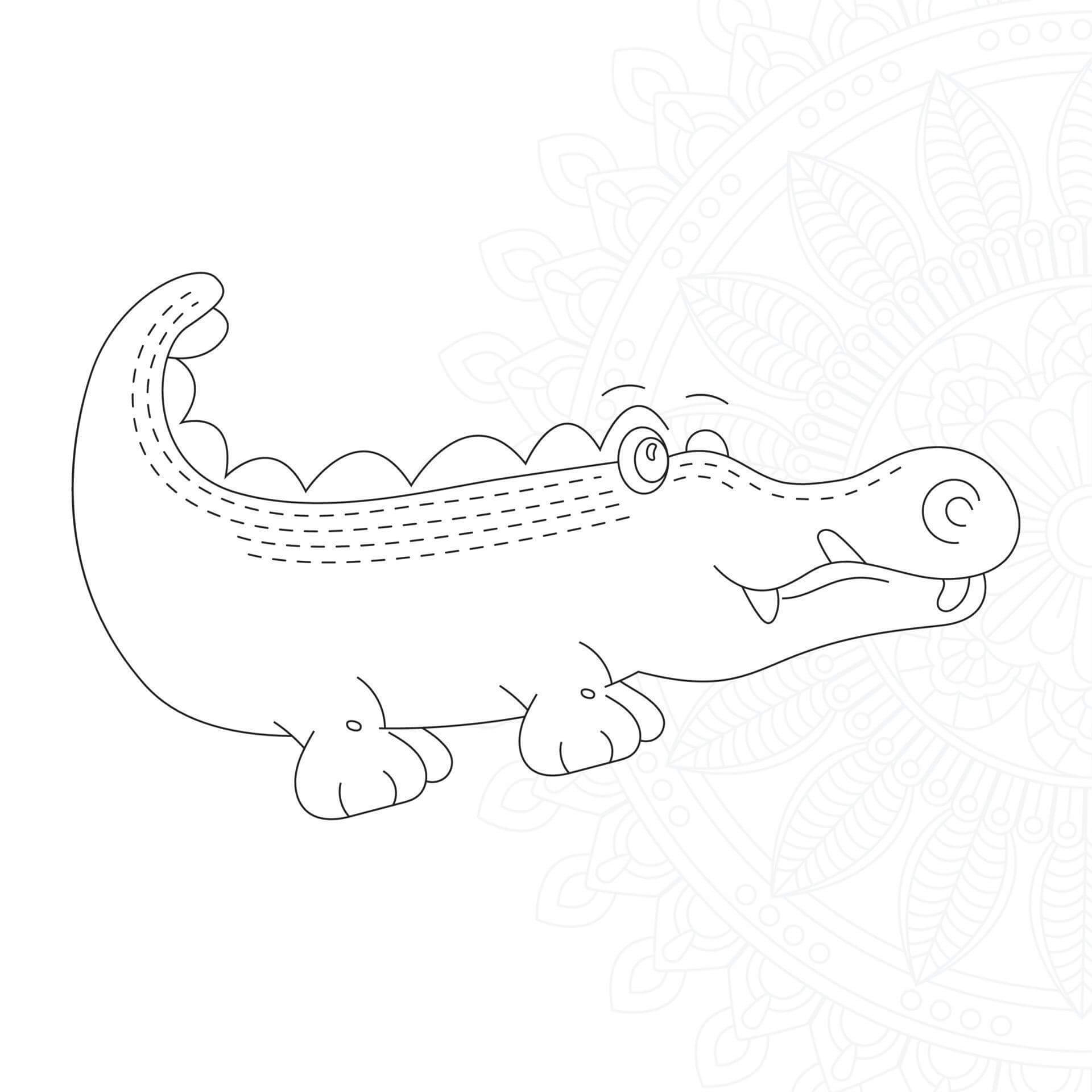 Desenhos de Crocodilo para Impressão para colorir