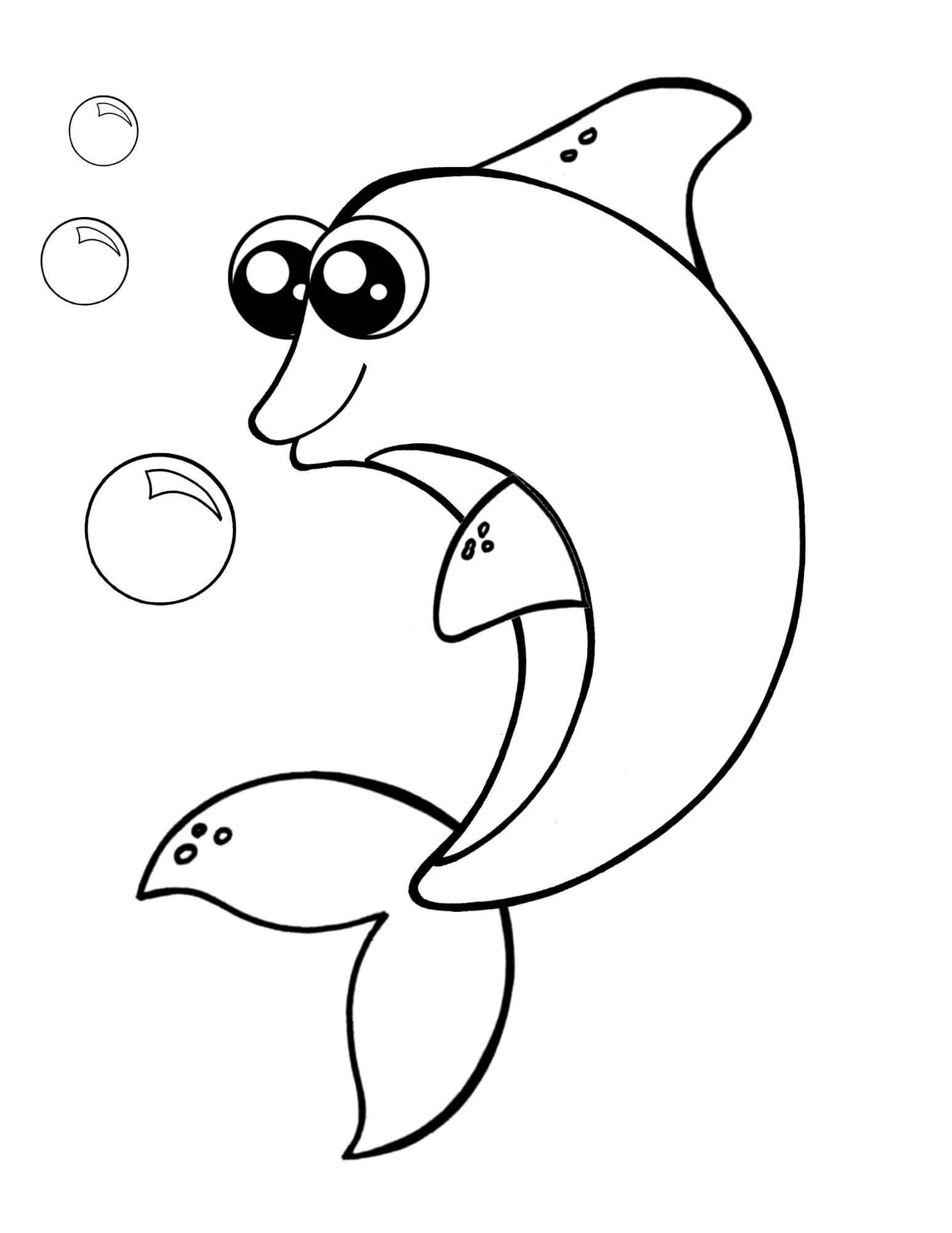 Desenhos de Golfinho Imprimível para colorir