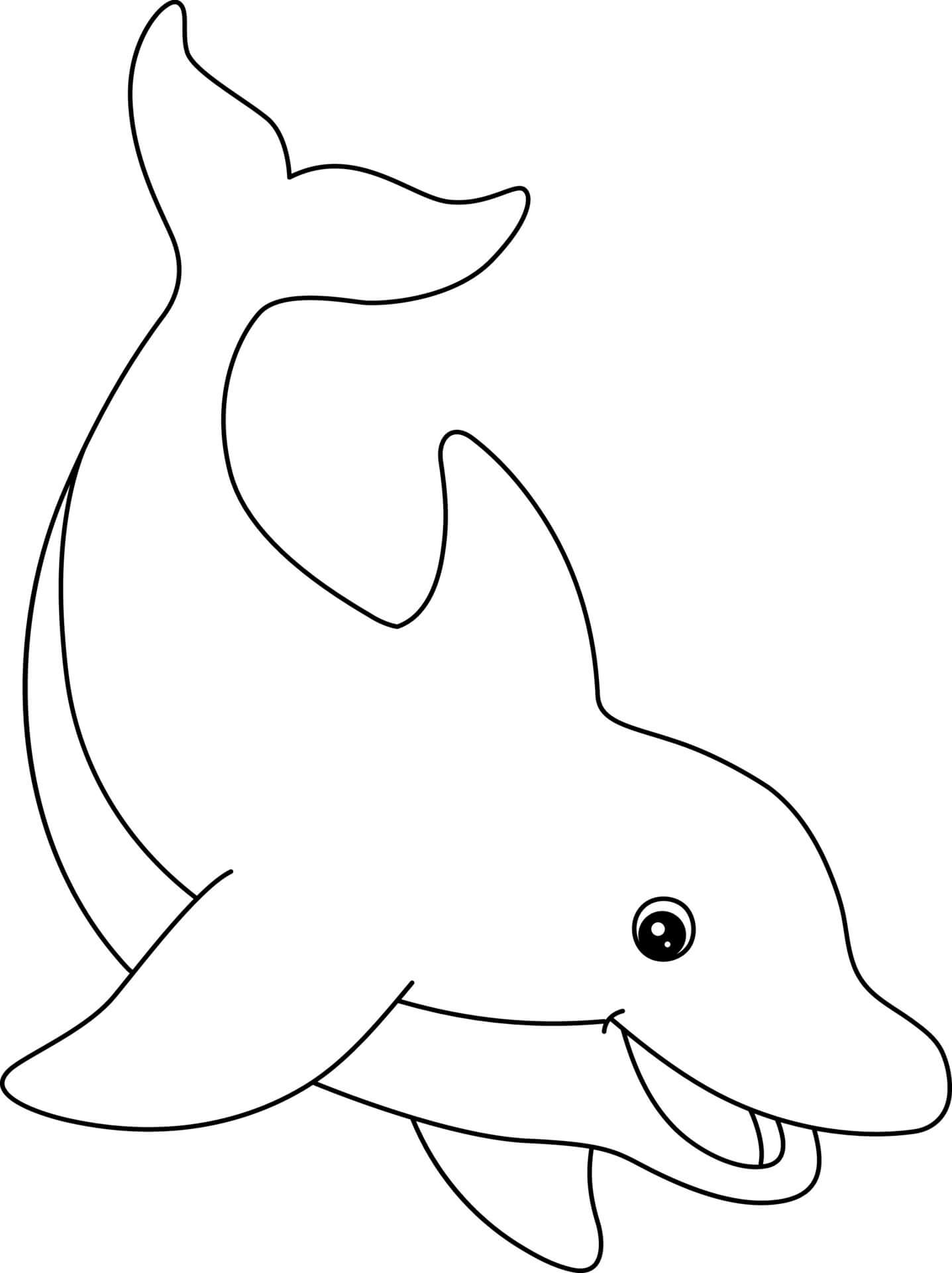 Desenhos de Golfinho Incrível para colorir