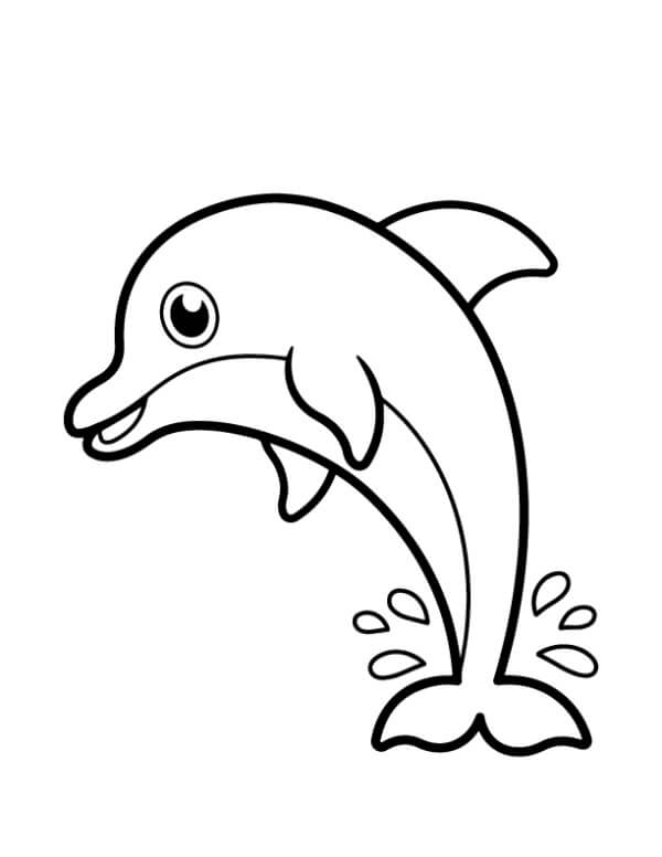 Desenhos de Golfinho Perfeito para colorir